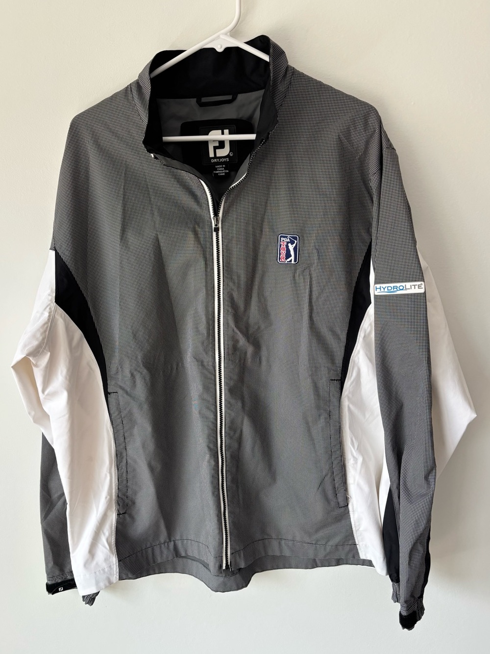 FootJoy DryJoys HydroLite Windbreak Golf Jacket PGA Tour Logo Activewear Sporty